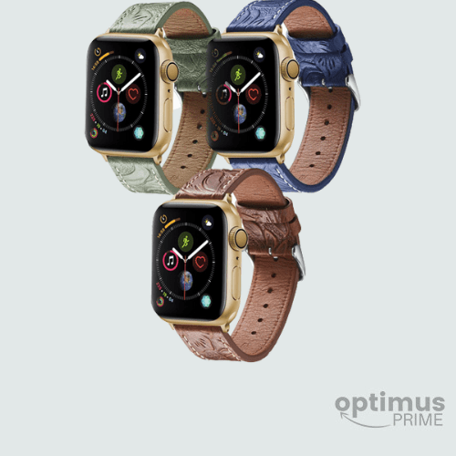Bracelet Apple Watch en semi cuir motif gaufrage - Optimus Prime